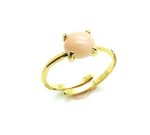 Mariana Ring Beautiful Round Shape Adventurin Mineral Pink Moondance Songbook Coll. - Image 3