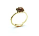 Mariana Ring Beautiful Round Shape Chinese Unikite Mineral Moondance Songbook Coll.