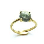 Mariana Ring Beautiful Round Shape Labradorite Mineral My Treasures Coll. - Image 3