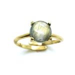 Mariana Ring Beautiful Round Shape Labradorite Mineral My Treasures Coll. - Image 2