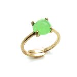 Mariana Ring Beautiful Round Shape Apple Quartz Mineral My Treasures Coll. - Image 2