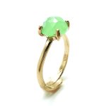 Mariana Ring Beautiful Round Shape Apple Quartz Mineral My Treasures Coll.