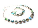 Mariana Jewelry Set Bracelet & Necklace Flower Shape Austrian Crystals Ivy Botanica Coll. - Image 3
