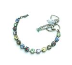 Mariana Bracelet Beautiful Blue, Violet, Sapphire, Siam, Chrysolite, Black diamond, Jonquil Austrian Crystals Gaea Odyssey Coll. - Image 2