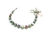Bracelet By Mariana Child Size Delicate Amethyst and Opal Swarovski Crystals