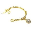 Mariana Bracelet Yellow Gold Guardian Angel Clear Austrian Crystals Emerald City Icons Coll. - Image 2