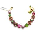 Mariana Bracelet Topaz Beautiful Purple & Apple Green Austrian Crystals My Treasures Coll.