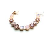 Mariana Bracelet Montana Beautiful Rose Quartz Stone & Pink Swarovski Crystal - Image 2