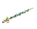 Bracelet By Mariana Woman Turquoise Mineral and Light Green Swarovski Crystals - Image 3