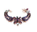 Mariana Bracelet Beautiful Rich Blue & Purple Austrian Crystals My Treasures Coll. - Image 3