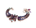 Mariana Bracelet Beautiful Rich Blue & Purple Austrian Crystals My Treasures Coll. - Image 2