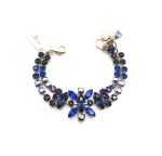 Mariana Bracelet Turquoise Beautiful Flower Blue Swarovski Crystal - Image 2