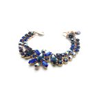 Mariana Bracelet Turquoise Beautiful Flower Blue Swarovski Crystal