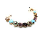 Mariana Bracelet Beautiful Blue, Purple & Turquoise Austrian Crystals My Treasures Coll. - Image 3