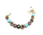 Mariana Bracelet Beautiful Blue, Purple & Turquoise Austrian Crystals My Treasures Coll. - Image 2