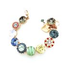 Mariana Bracelet Blue, Violet ,Sapphire,Siam & Black diamond Austrian Crystals Gaea Odyssey Coll.