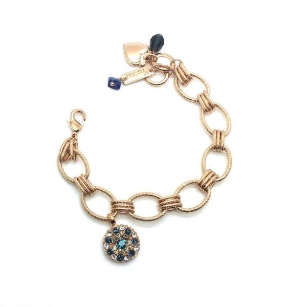Mariana Chain Bracelet Guardian Angel Austrian Crystals Frost Winter Wonderland Coll.