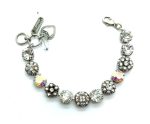 Bracelet By Mariana Woman Classic Clear and Aurore Boreale Swarovski Crystals