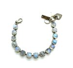Mariana Bracelet Tanzanite Beautiful Opalit Stone & Clear Austrian Crystals My Treasures Coll.