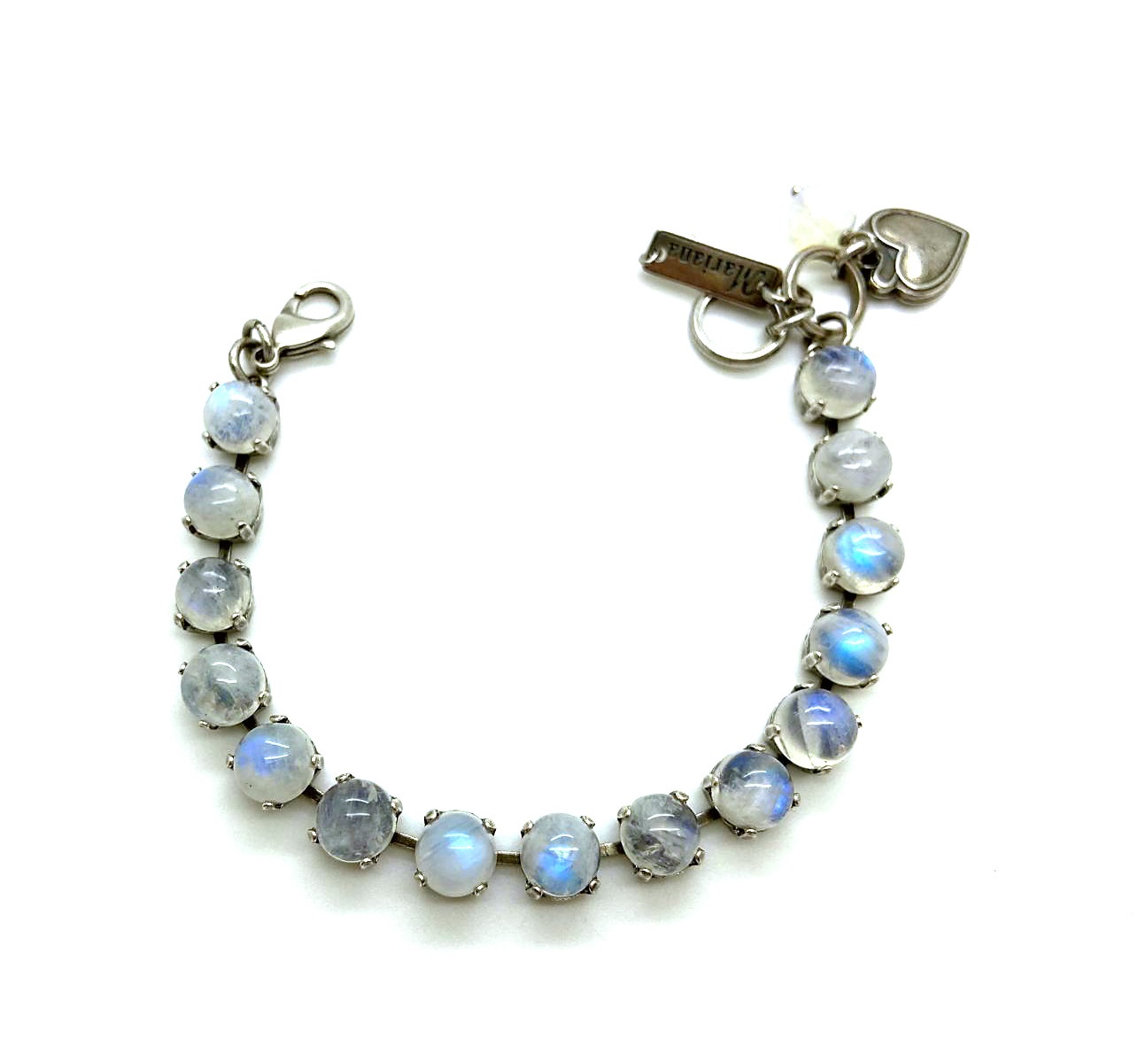 B-4252M-M83M83-SP (1) Mariana Bracelet Tanzanite Beautiful Opalit Stone & Clear Austrian Crystals My Treasures Coll. - Image 1