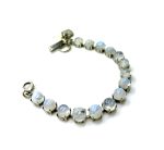 Mariana Bracelet Tanzanite Beautiful Opalit Stone & Clear Austrian Crystals My Treasures Coll. - Image 2