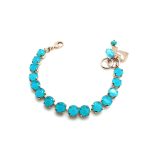 Bracelet By Mariana Woman Beautiful Round Shape Light Blue Swarovski Crystals - Image 3