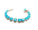 Bracelet By Mariana Woman Beautiful Round Shape Light Blue Swarovski Crystals - Image 2