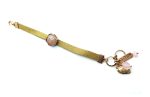 Mariana Bracelet Leather and Beautiful Indian Sapphir & Smoked Topaz Pink Shell My Treasures Coll. - Image 2