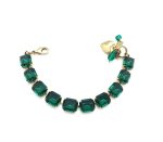 Bracelet By Mariana Charming Woman Emerald Green Swarovski Crystals