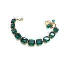 Bracelet By Mariana Charming Woman Emerald Green Swarovski Crystals - Image 2