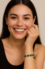 Bracelet By Mariana Charming Woman Emerald Green Swarovski Crystals - Image 3