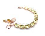 Mariana Bracelet Beautiful Light Olive Green Swarovski Crystal Casblanca Nostalgia Coll. - Image 3