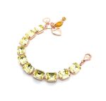 Mariana Bracelet Beautiful Light Olive Green Swarovski Crystal Casblanca Nostalgia Coll. - Image 2