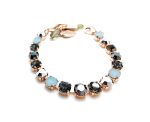 Bracelet By Mariana My Treasures Coll. Beautiful Light Blue & Silver Austrian Crystals