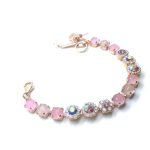 Bracelet By Mariana Woman Fancy Rose Quartz and Pink Swarovski Crystal - Image 2