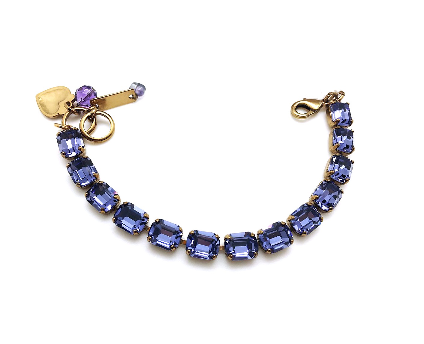 B-4492-539539-EG (3) Mariana Bracelet Beautiful Tanzanite Swarovski Crystal Happines Inspiration Coll. - Image 1