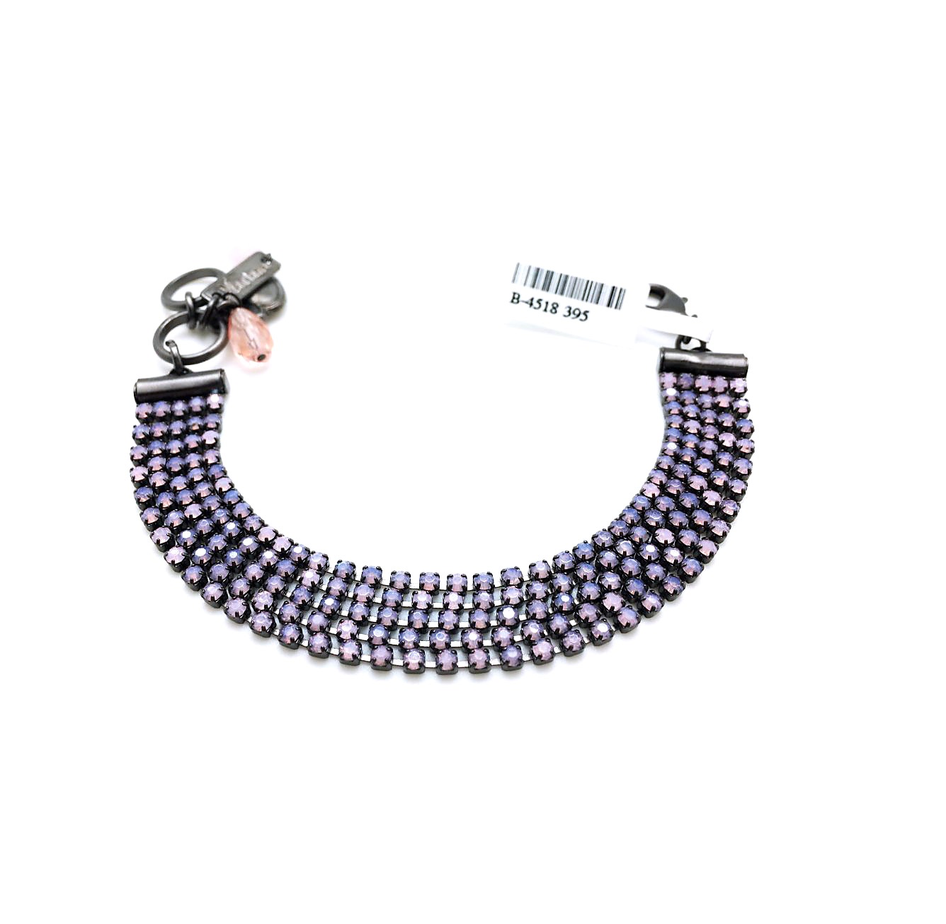 B-4518 395 (2) Mariana Bracelet Beautiful Purple Swarovski Crystal Inspire Inspiration Coll. - Image 1
