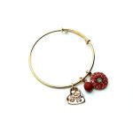 Mariana Bracelet Beautiful Red Swarovski Crystal Emerald City Nostalgia Coll. - Image 3