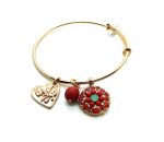Mariana Bracelet Beautiful Red Swarovski Crystal Emerald City Nostalgia Coll.