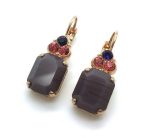Mariana Earrings Matt Purple Swarovski Crystal Xenia Odyssey Coll.