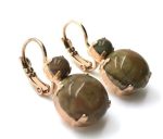 Mariana Ryolite Mineral Stone Round Shape Earrings My Treasures Coll. - Image 3