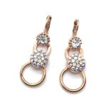Mariana Earring On A Clear Day Inspiration Coll. Clear Drop Austrian Crystals - Image 2