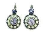 Mariana Earrings Violet Flower Shape Swarovski Crystal Purple Rain Cocktail Hour Coll. - Image 3