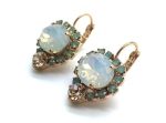 Earrings By Mariana Nirvana Coll. Aquamarine and Turquoise Swarovski Crystals