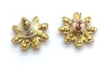Earrings By Mariana Woman Flower Shape White and Aurore Boreale Swarovski Crystals - Image 3