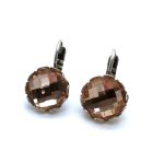 Mariana Earrings  2019 Special Edition Coll. Round Shape Light Peach Austrian Crystal - Image 3