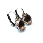 Mariana Earrings  2019 Special Edition Coll. Round Shape Light Peach Austrian Crystal - Image 2