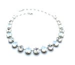 Mariana Necklace White & Clear Cushion on Austrian Crystals On A Clear Day Inspiration - Image 3