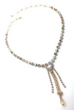 Mariana Blues & Yellows Swarovski Crystal Pendant Necklace Rhapsode Odyssey Coll. - Image 3