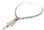 Mariana Blues & Yellows Swarovski Crystal Pendant Necklace Rhapsode Odyssey Coll.